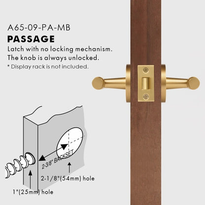 VERONA | Solid Brass Architectural Door Handle Set