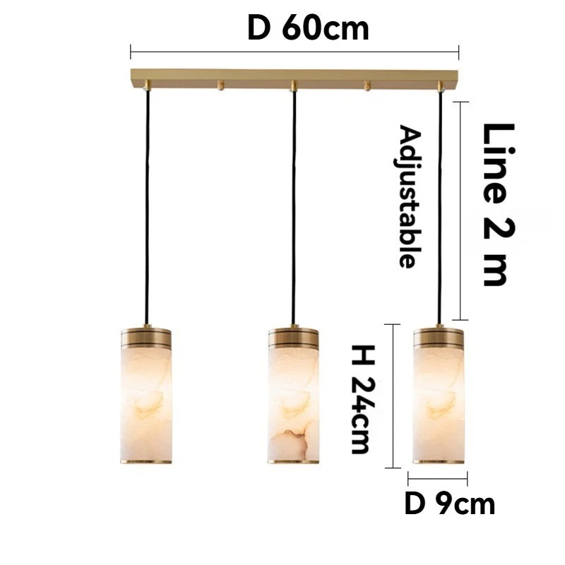 EMILIO| Spanish Marble Tri-Pendant Light