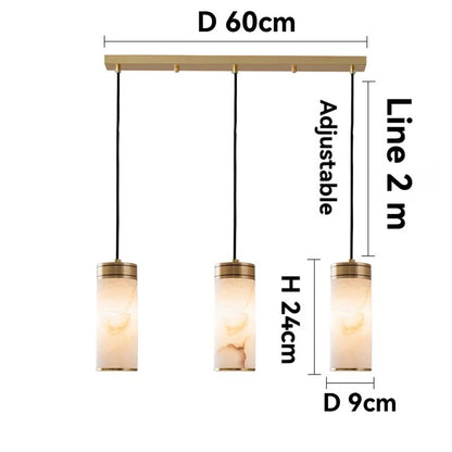 EMILIO| Spanish Marble Tri-Pendant Light
