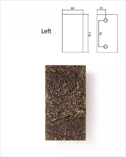 SIDNEY | Rectangle Double Door Antique Brass Handle