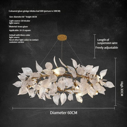 SORA| Round Crystal Copper Chandelier