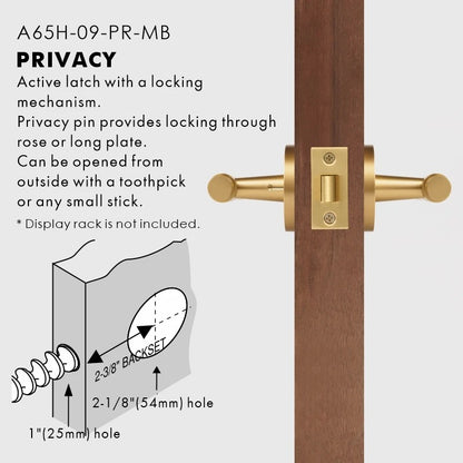 VERONA | Solid Brass Architectural Door Handle Set