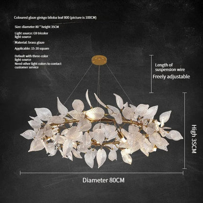 SORA| Round Crystal Copper Chandelier