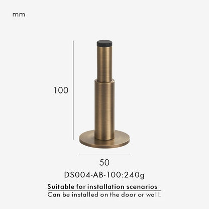 MODENA silent door stopper in gold finish — wall-mounted for bedroom and living room