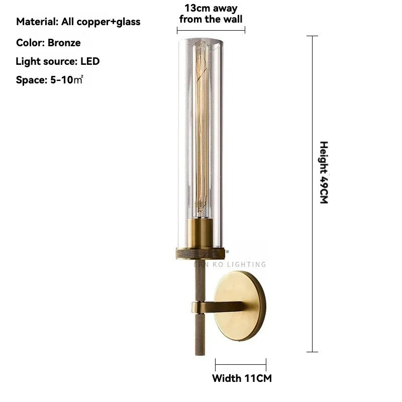 CASSIAN| Brass Wall Lamp