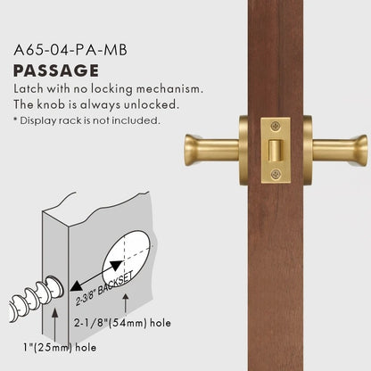 BASIL | Solid Brass Door Lever Handle Set