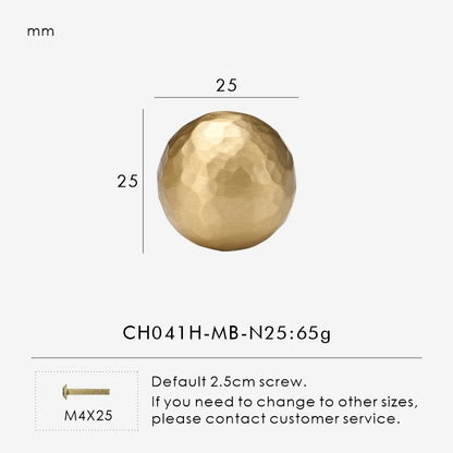 SIENA | Hammered Brass Knobs & Pulls