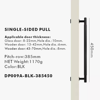 ROSALIND | Solid Brass Linear Striped Pull Bar