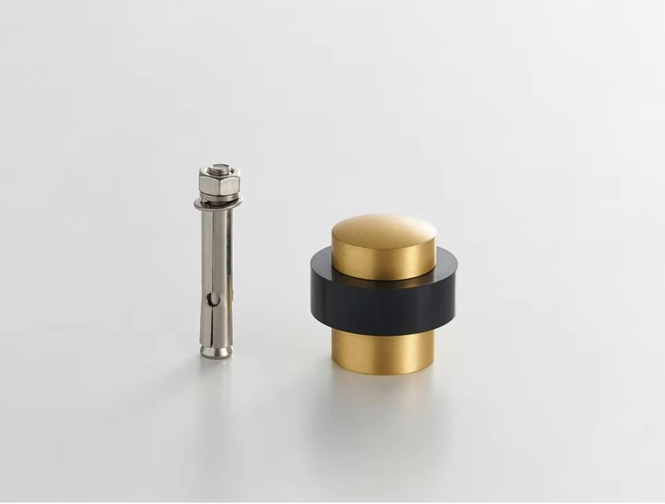 WHITMORE | Plain Brass Doorstop