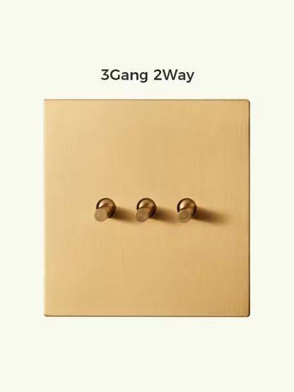 HARLOW | Gold Copper Toggle Switch