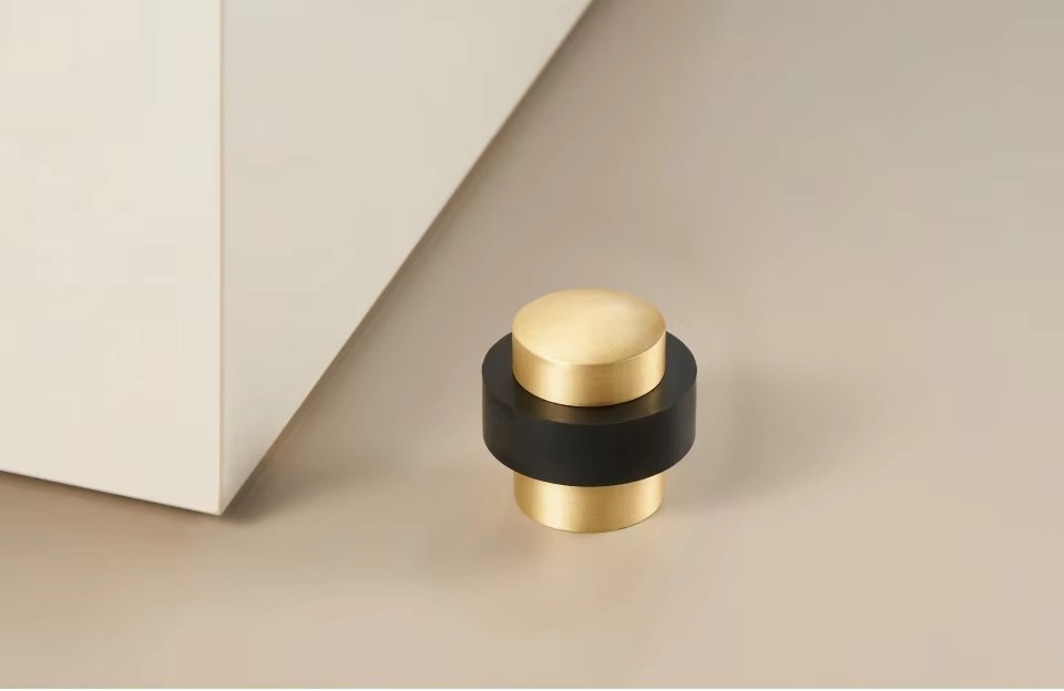 WHITMORE | Plain Brass Doorstop