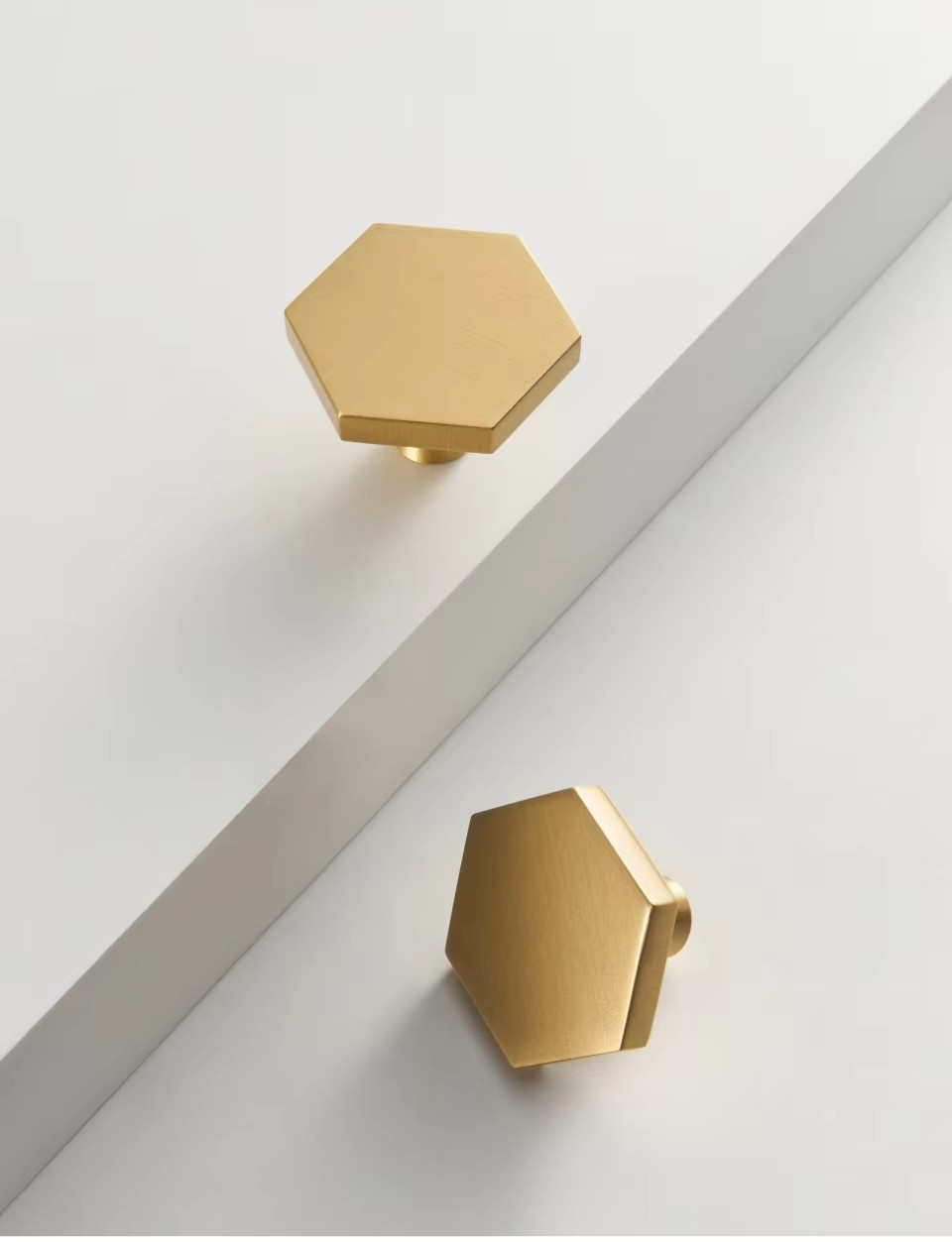 LIDO | Hexagon Solid Brass Knob