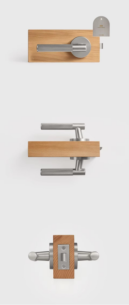 OPHELIA | Knurled Cross Door Handle Set