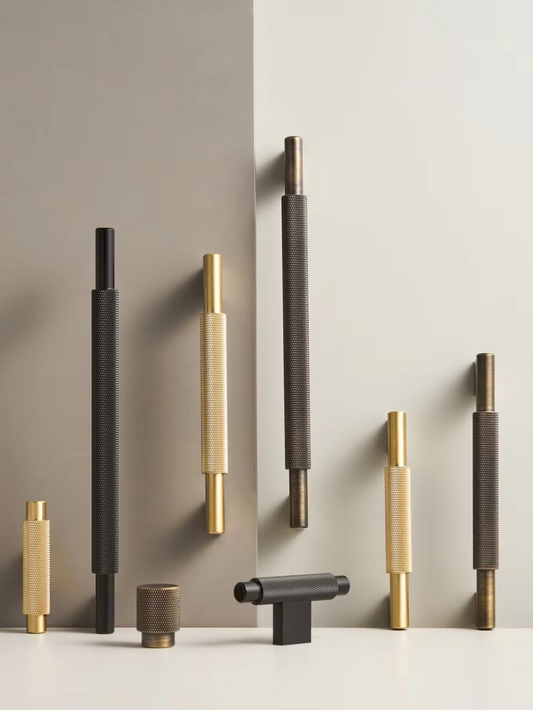 ISADORA | Solid Brass Knurled T-Bar Handle