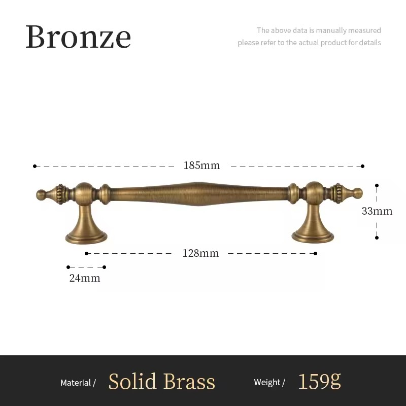 ROSENDALE | Antique Brass Cabinet Pull