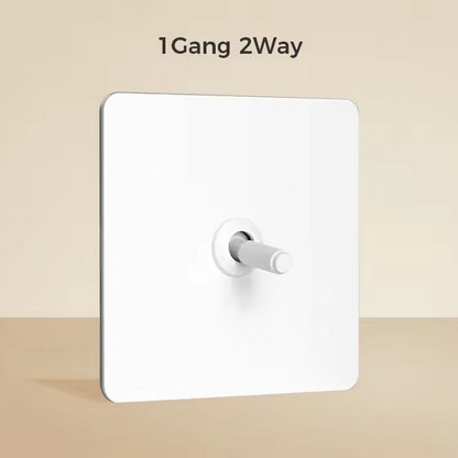 ELIOTT | White Carved Lever Toggle Switch